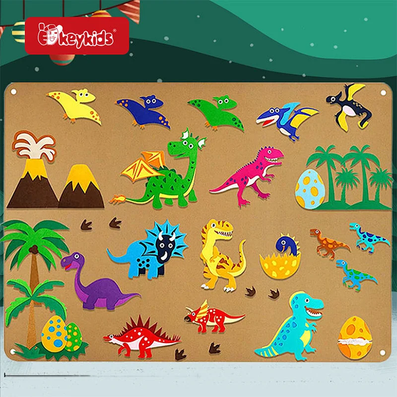 Wall Hanging Learning Toy Set DIY Outer Space Felt Story Board For Kids W12D508
